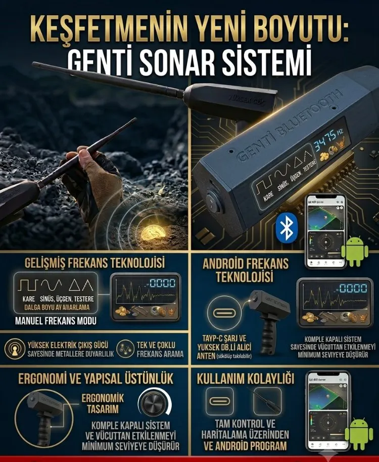 Genti Alan Tarama GENTİ TEKLİ YÜKSEK GÜÇ ALAN TARAMA CİHAZİ