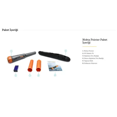 Nokta Nokta Pointer 360° Algılamalı Hedef Bulucu