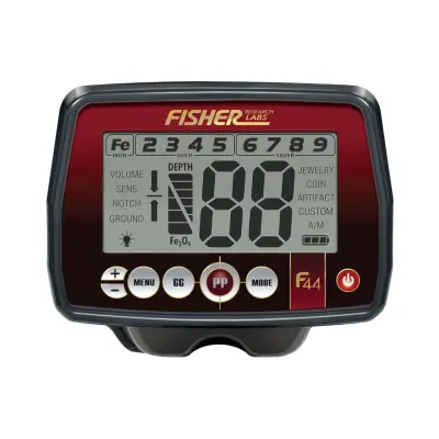 Fisher Fisher F44 Çok Modlu Zemin Dengelemeli Define Dedektörü (28 cm Konsantrik Başlıklı)