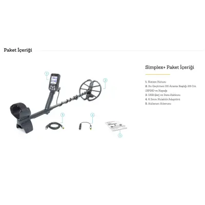Nokta Simplex+ Çok Modlu Su Geçirmez Dedektör