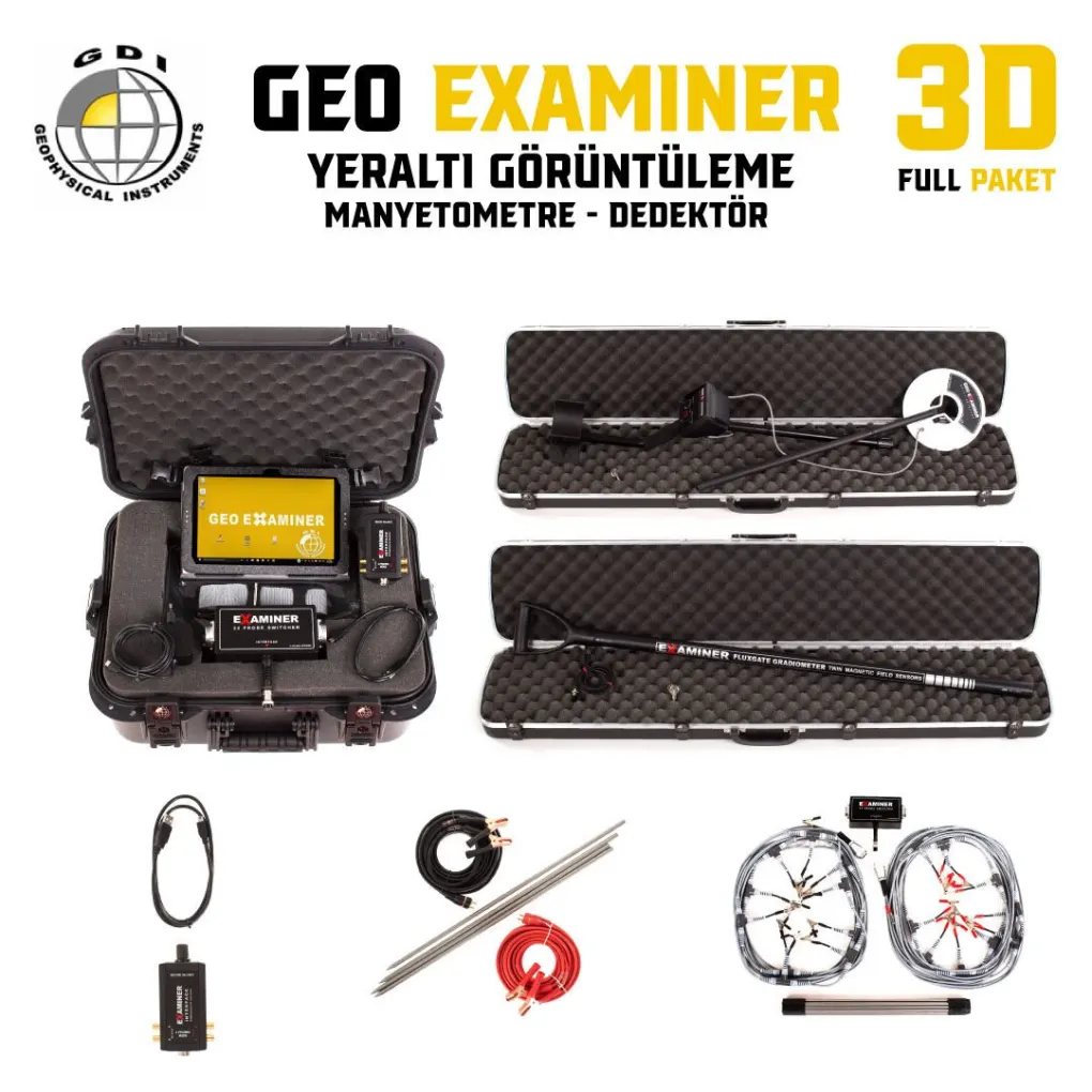 GDI Detectors GDI Geo Examiner 3D Tablet Kontrollü Görüntüleme Sistemi - Tam Donanımlı Full Paket