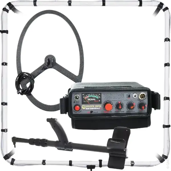 Golden Mask Golden Mask Deep Hunter Pro 7se (Çerçeve Bobin ve 38x58 cm Arama Başlıklı PI Derinlik Dedektörü)