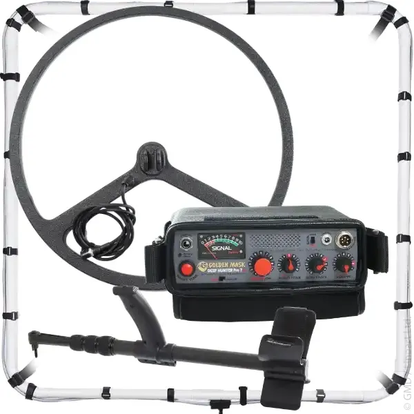 Golden Mask Golden Mask Deep Hunter Pro 7se (Çerçeve Bobin ve 58 cm Arama Başlıklı PI Derinlik Dedektörü)