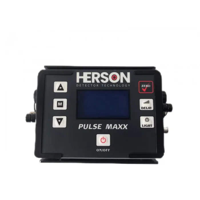 Herson Dedektör Herson Pulse Maxx Profesyonel Pulse İndüksiyon Derin Metal Dedektörü (Manuel Ground Balans, İletkenlik Göstergesi, Çoklu/Uçurtma Başlık)
