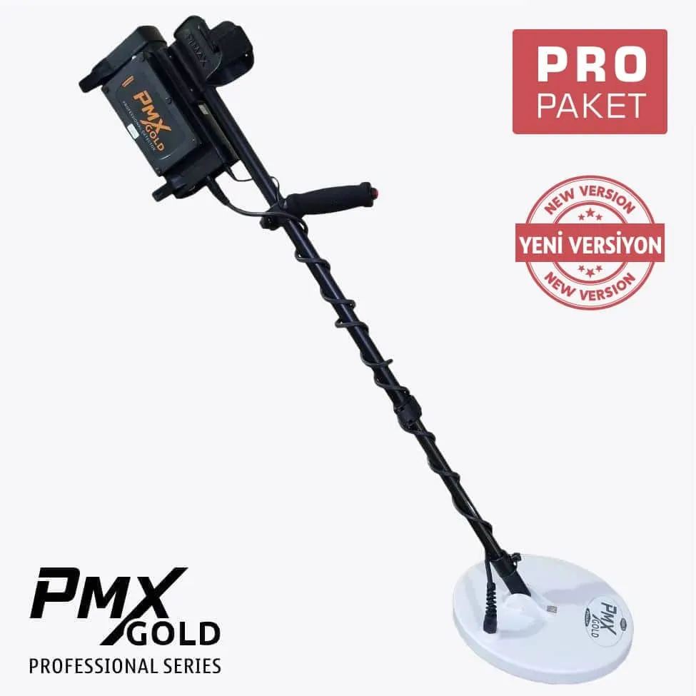PMX Gold PMX Gold Altın ve Define Dedektörü - Pro Paket (Pulse İndüksiyon, Uçurtma + Mono + DD Başlık, En Kapsamlı Set)