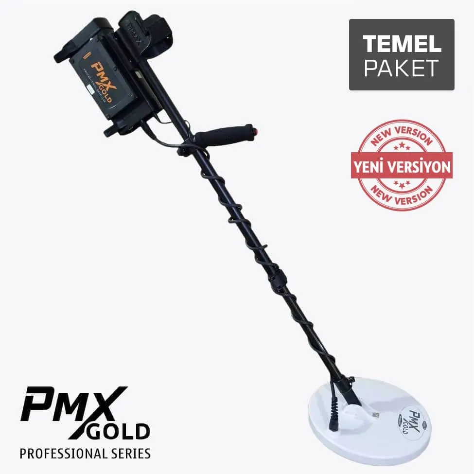 PMX Gold PMX Gold Altın ve Define Dedektörü - Temel Paket (Pulse İndüksiyon, DD Başlık, Otomatik Zemin Dengesi ve Parazit Filtreleme)