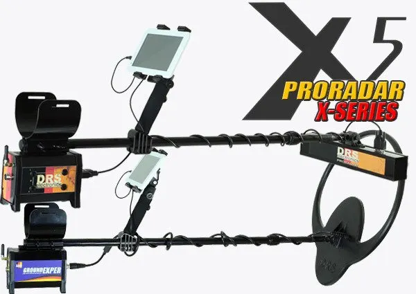 DRS Dedektör DRS Pro Radar X-5 Yeraltı Radar ve Define Dedektörü (Çoklu Mod, Sinyal İşleme, Parazit Filtreleme)