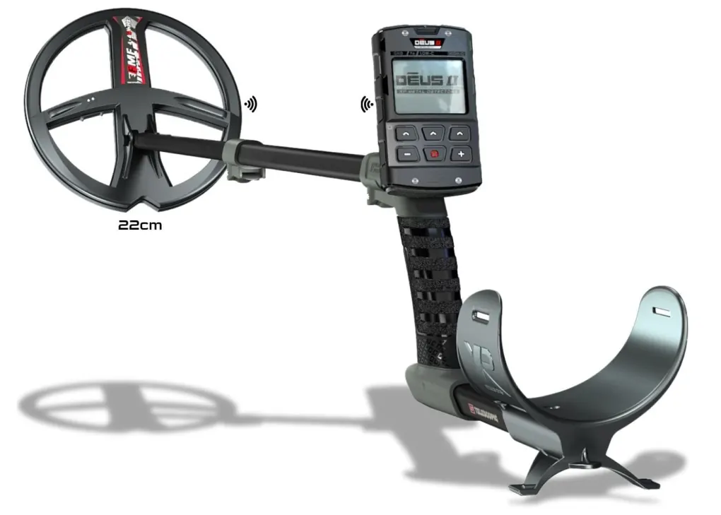 XP XP Deus 2 Tam Su Geçirmez Kablosuz Dedektör — Ana Ünite ve 22 cm FMF Başlık