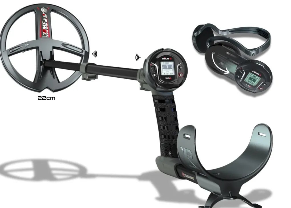 XP XP Deus 2 WS6 Master Tam Kablosuz Dedektör — WS6 Kulaklık ve 22 cm FMF Başlık
