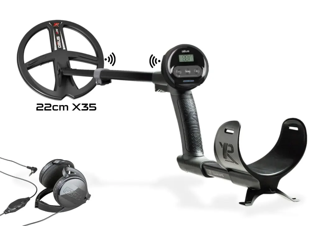 XP XP Deus WS4 Master Tam Kablosuz Dedektör — WS4, FX03 Kulaklık ve 22 cm X35 Başlık